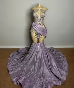 Ocstrade gaun malam berlian imitasi gaun malam untuk wanita gaun Vestido De Fiesta Largo Maxi gaun malam untuk Quinceanera