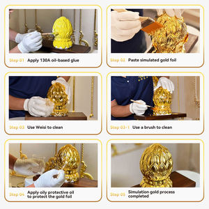 Producto en Oferta, Láminas <span class=keywords><strong>de</strong></span> <span class=keywords><strong>Oro</strong></span> <span class=keywords><strong>de</strong></span> Imitación <span class=keywords><strong>de</strong></span> <span class=keywords><strong>22K</strong></span>, Papel <span class=keywords><strong>de</strong></span> <span class=keywords><strong>Oro</strong></span> para Dorar Muebles y Estatuas <span class=keywords><strong>de</strong></span> Buda - Product Image 4