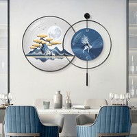 Jam Dinding Dekoratif Mewah Dekorasi Rumah Modern Jam Estetis untuk Ruang Tamu Ruang Makan Jam Seni Dinding