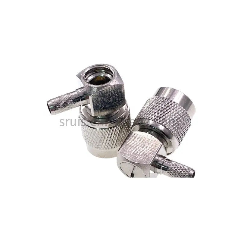High performance TNC male plug right angle RF Coax Connector for RG316 RG174 lmr100 coaxial cable