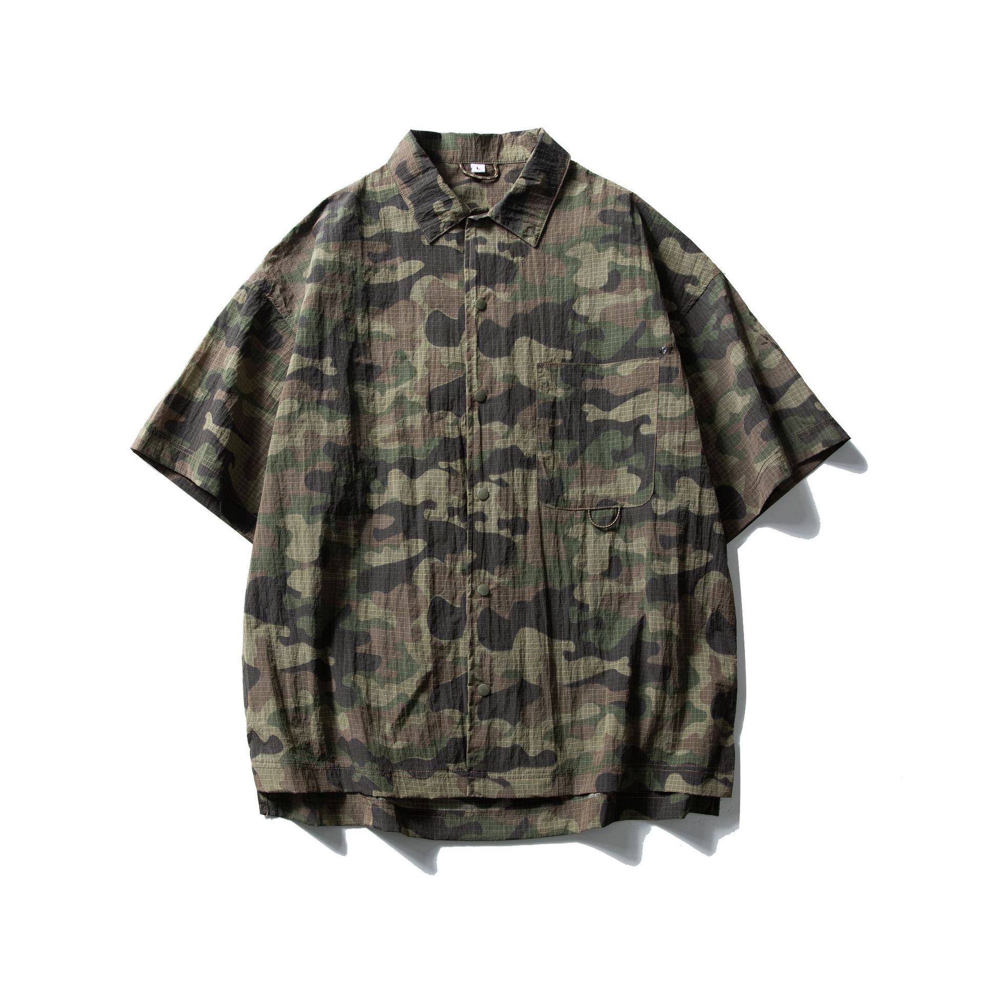 three-color camouflage green