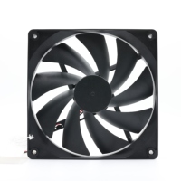 Hochleistungs-DC-Bürstenloser Axiallüfter 140x140x25mm 12V mit Kugellager, PBT-Rahmen und Kunststoffblättern für GPU-/Server-Kühlung und Abluft
