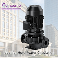 Pompe centrifuge verticale en ligne GDX, pompe à eau commerciale, pompe à eau pour hôtel, immeuble de bureaux, système de circulation d'eau, faible niveau sonore