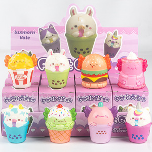 PU Squishy Fidget Toy Mini Food Doughnut Hamburger Fries Slow Rebound Blind Bag for Girls Boys - Product Image 6