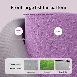 Tapis de yoga portable pliable antidérapant en TPE épaissi 183 cm 0,6 cm d'épaisseur <span class=keywords><strong>pour</strong></span> la remise en forme des débutants - Product Image 3