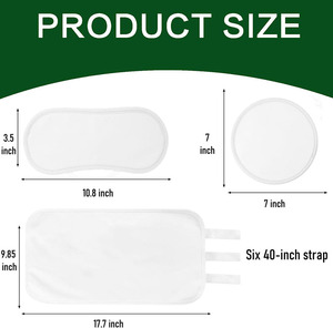 Compresa de Aceite de Ricino Reutilizable para Estómago, Cuello, Senos, Vientre y Hígado, Kit de Compresas de Aceite de Ricino con Correas Ajustables - Product Image 2