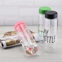 Bouteille de sport réutilisable en plastique Tritan sans BPA de 500 ml, avec logo personnalisé, vente en gros