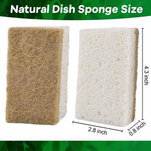 Esponja de Limpieza Multiusos Ecológica de Sisal y Celulosa Natural para Lavar Platos, en Oferta - Product Image 2