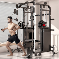 WENDY Station Multifonctionnelle d'Équipement Sportif Commercial – Rack de Musculation, Machine Smith avec Entraîneur Fonctionnel