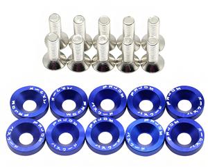 Aksesoris Sepeda Motor <span class=keywords><strong>Fender</strong></span> Washers Set Baut M6 Bahan Aluminium <span class=keywords><strong>Alloy</strong></span> - Product Image 2