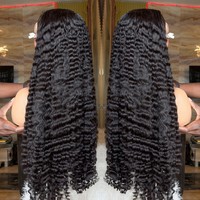 Perruque frontale en dentelle HD 13x4 13x6, 100% cheveux humains brésiliens, bouclés birmans, ondulations profondes lâches, densité 250%, pour femmes, usage quotidien