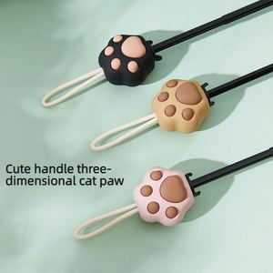 Parapluie de poche mini OEM personnalisé avec logo, protection UPF50, imprimé chat de dessin animé, pliable en 5 sections, pour femmes, école et voyage - Product Image 3