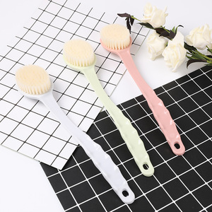 Bathroom scrubbing <b>brush</b>, long-handled massage bath <b>brush</b>, exfoliating <b>shower</b> <b>brush</b>, soft bristles, large <b>back</b> scrubbing <b>brush</b> - Product Image 3