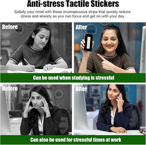 Autocollants sensoriels rugueux tactiles texturés translucides <span class=keywords><strong>Anti</strong></span>-<span class=keywords><strong>Stress</strong></span> calme anxiété autocollants sensoriels pour salle de classe de bureau - Product Image 6