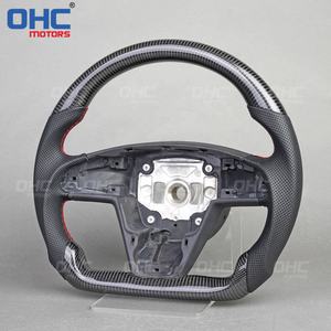 พวงมาลัยเหมาะสำหรับ <span class=keywords><strong>Tesla</strong></span> รุ่น <span class=keywords><strong>S</strong></span> 2021 <span class=keywords><strong>2022</strong></span> Yoke Plaid Leather รุ่น <span class=keywords><strong>S</strong></span> พวงมาลัยคาร์บอนไฟเบอร์ ohc มอเตอร์ - Product Image 6