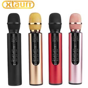 Mikrofon Karaoke Genggam Portabel XTAURI untuk Anak-anak Model M6 <span class=keywords><strong>Mic</strong></span> Nirkabel untuk Pesta dan Konferensi - Product Image 6