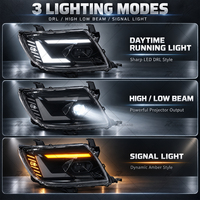 Ensemble de phares LED Travo Design pour Toyota Hilux Vigo 2012-2015, paire gauche et droite, installation Plug and Play