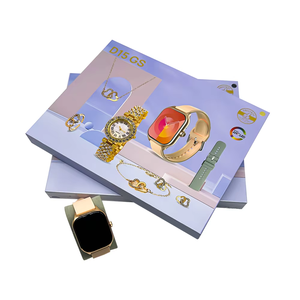 Montre Connectée de Luxe D15 GS <span class=keywords><strong>en</strong></span> Gros Usine, Ensemble avec <span class=keywords><strong>Bracelet</strong></span> Diamant Or et Bracelets Fitness, pour Femmes - Product Image 5