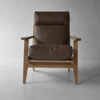 Chaise en bois de chêne massif de style campagnard nordique, avec assemblage à mortaise et tenon, pour balcon, salon, mobilier de maison, rembourrée en duvet d'oie
