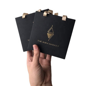 Custom Logo Rigid Cardboard Paper <b>Gift</b> <b>Box</b> with Handle Sliding Out Drawer for <b>Jewelry</b> Packaging-Necklaces Earrings - Product Image 3