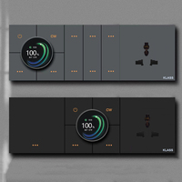 KLASS 4 Gang Mini Room Smart Zigbee Scene Switch pour hôtels Alexa Voice Control EU Standard avec 16A Max. Current