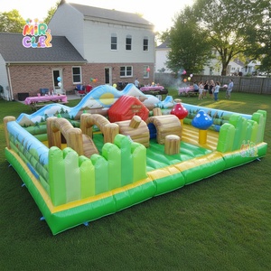 Thiết kế mới Inflatable trở ngại công viên nhỏ thương mại Nhà bị trả lại với quạt gió và bộ dụng cụ sửa chữa cho các sự kiện đội - Product Image 1