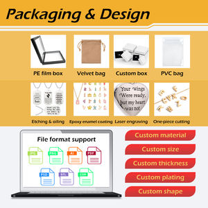 Collana con ciondolo zodiacale in acciaio inossidabile placcato oro 18K personalizzato Cosmo Bubble - Product Image 6