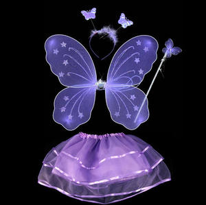 Girls Animals Fancy Dress Halloween Kids Fairy Butterfly Cosplay <strong>Suit</strong> With <strong>Wings</strong> Stage Performance Dress - Product Image 4