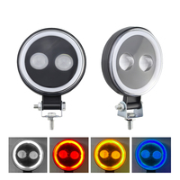 3 pouces 10w angle eye rouge bleu led lampe de travail 12v tracteur lumière de travail led 20w 4000lm Auto Truck ATV Motorcycle 4x4 light