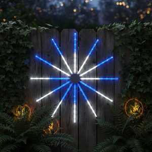 Tubo LED Meteor de Grado Comercial TOPREX, Luz de Explosión Estelar RGB, Controlable, Impermeable, Decoración para Mercados Navideños al Aire Libre - Product Image 1