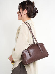 2026 New Genuine Leather <b>Women's</b> Handbag Shoulder <b>Bag</b> Light Luxury Leather <b>Large</b> Capacity <b>Women's</b> <b>Bag</b> - Product Image 5