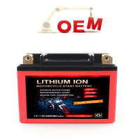 Batterie LiFePO4 au lithium-ion 12Ah 6Ah pour moto, VTT, jet ski, UTV, quad, tondeuse à gazon – Approvisionnement direct usine
