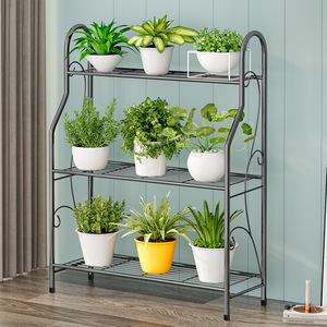 Soporte de Metal de 3 Niveles para Plantas, Suoernuo, Estante Simple de Hierro para Flores, Estante de Almacenamiento Ensamblado, Soporte Moderno y Económico para Plantas de Interior - Product Image 4