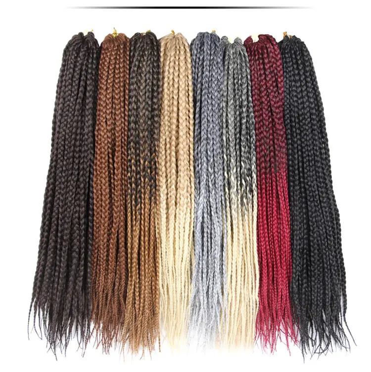 AliLeader Atacado Caixa Tranças Crochet Twist Cabelo Sintético para Trança