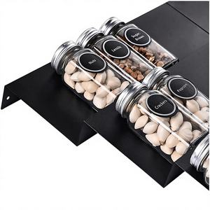 Organizador de Especias Multifuncional Ajustable, Ecológico, de Acrílico Transparente, de 4 Niveles, para Colgar en la Pared - Product Image 1