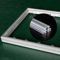 Profilé en aluminium Flexface pour enseigne, boîte à lumière en aluminium extrudé, profil textile UV, toile de fond pour boîte à lumière, profil SEG en aluminium, directement de l'usine