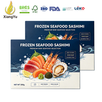 Boîte d'emballage de luxe Xiangyu pour sashimi et fruits de mer, carton couleur pleine pour aliments surgelés, idéale pour les assortiments de poissons crus et les plats haut de gamme