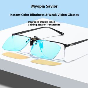 Clip abatible hacia arriba para <span class=keywords><strong>gafas</strong></span> graduadas, <span class=keywords><strong>gafas</strong></span> de sol, daltonismo correctivo débil, <span class=keywords><strong>gafas</strong></span> ciegas rojas y verdes - Product Image 2