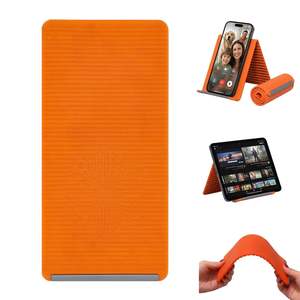 Versatile mobile phone <b>stand</b> - silicone desktop <b>tablet</b> laptop holder - creative flexible folding deformation lazy person <b>stand</b> - Product Image 1