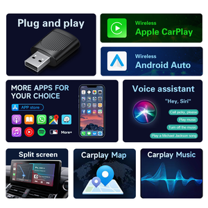 MINI U8 <span class=keywords><strong>Enregistreur</strong></span> de navigation automobile CarPlay filaire vers sans fil, boîte intelligente, branchement et lecture, mise en miroir de l'<span class=keywords><strong>écran</strong></span>, port USB - Product Image 3