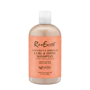 Vendita all'ingrosso aminos di cocco-Shampoo naturale all'ingrosso di cocco e ibisco per il trattamento di perdita dei capelli e capelli ricci 500ML