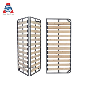 Montierbare Holzlatten-Bettunterlage Rostfrei Geräuscharm Queen King Size Metallbettrahmen für Möbelfabrik Hotel Apartment Projekte - Product Image 2