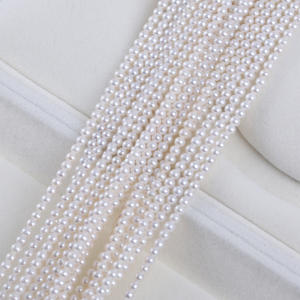 Perlas Sueltas de Agua Dulce Naturales de 3.5-4mm, Lámina Plana, Varios Grados, Productos Semielaborados para DIY, Venta Directa - Product Image 1