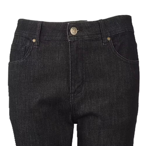Jean en coton respirant coupe droite style urbain, décontracté et extensible, couleur unie - Product Image 6