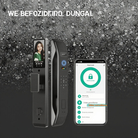 Caméra de sécurité intelligente Ai Tuya avec reconnaissance faciale 3D, empreinte digitale, sécurité de niveau C, Wi-Fi, serrure de porte en aluminium pour