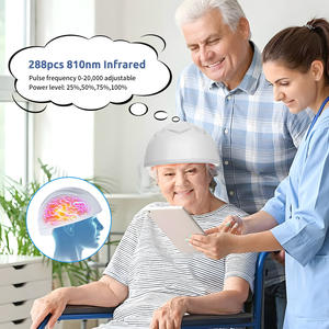 Suyzeko OEM Neurologia Neuropsiquiatria Cérebro Fotobiomodulação Capacete 810nm Perto Infravermelho Red Light <span class=keywords><strong>Therapy</strong></span> Cap para Clínica - Product Image 5