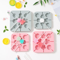 Moule à sucettes en forme de fruits d'animaux, personnalisés, pour crème glacée Popsicle en Silicone avec bâton, nouveauté