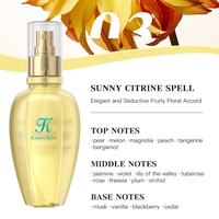 KnowKiss - Perfume Corporal en Aerosol al por Mayor, 190 ml, Larga Duración, Aroma Misterioso de Terciopelo Morado, Flor de Beso, Hechizo Eterno, Fragancia en Aerosol