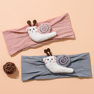 New Children'S Hair Accessories Baby Nylon Flat Stretch <strong>Snail</strong> Shaped Wide <strong>Headband</strong> - Product Image 3