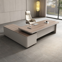 Escritorio Ejecutivo Estilo Italiano, Convertible, Modular, Extensible, Muebles de Oficina Modernos de Lujo para CEO